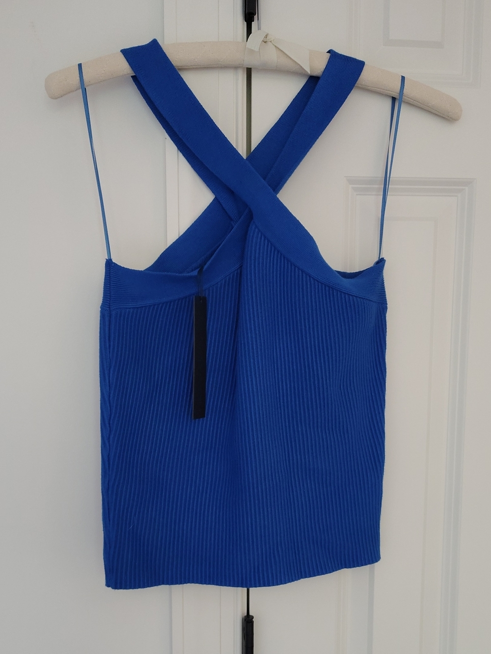 NWT HOUSE OF HARLOW 1960 Cross Front Halter Top Size L
